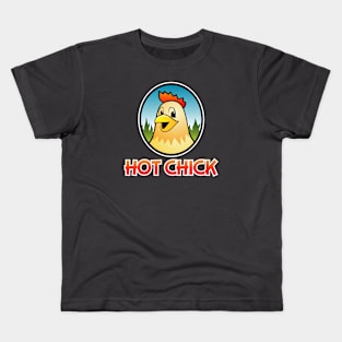 Funny Cartoon Hot Chick Kids T-Shirt